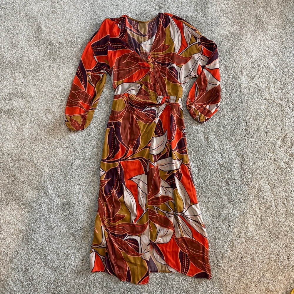 ANTHROPOLOGIE Floral Printed Midi Dress - Picture 3 of 8